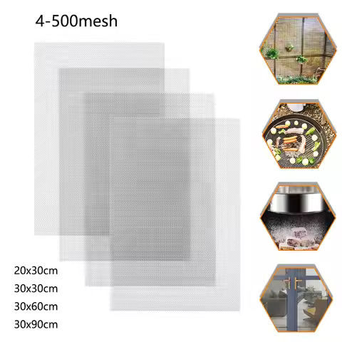 1pcs 4-500Mesh Stainless Steel Mesh Filter Mesh Metal Front Repair Fixed Mesh Filter Woven Wire Siev