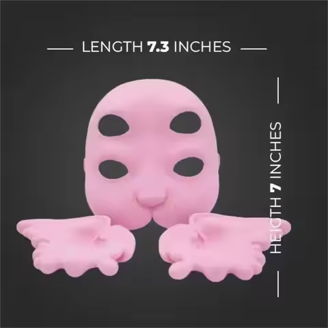 Game Character 3D Printed Crying Baby Mask Latex DIY Melanies Martinezs Mask Pink MASK Party Accesso
