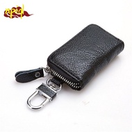 NPIQL กระเป๋าตะขอโลหะสำหรับผู้หญิงผู้ชายกระเป๋าซิปแข็งกระเป๋ากระเป๋าหนัง PU กระเป๋าพวงกุญแจกระเป๋าใส่กุญแจรถที่ใส่กุญแจที่เก็บกุญแจ