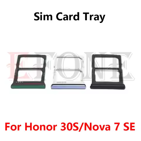 10PCS For Huawei Nova 7 SE Honor 30S SIM Card Slot Tray Holder Sim Card Reader Socket