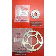 SUZUKI GIXXER 250/GIXXER SF 250/VSTROM 250 SX SPOCKET FRONT/SPOCKET REAR ORIGINAL SUZUKI