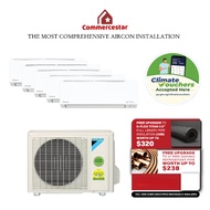 DAIKIN SYSTEM 5 ISMILE ECO+ STREAMER SERIES R32 (INSTALLATION INCLUDED FREE UPGRADED MATERIALS)