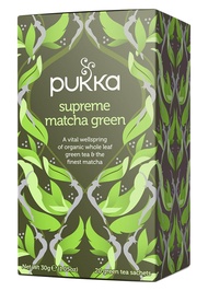 PUKKA Supreme Matcha Green Tea พอกก้า มัทฉะ ชาเขียว (UK Imported) 1.5g. x 20ซอง