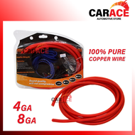 4GA Car Amplifier Wiring Kit Full Set with Fuse Holder | 100% PURE COPPER WIRE | Car Power Amplifier