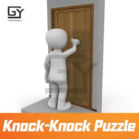 GENTENLY Escape Room Props Knock-Knock Puzzle Exit Room Devices Unlocking Mechanism Controller with 