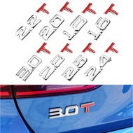 Car Styling Metal 3D 1.3T 1.5T 1.6T 1.8T 2.0T 2.2T 2.4T 2.8T 3.0T Logo Auto trunk Tail emblem decora