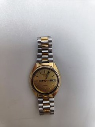 Seiko5號  金銀潤帶機械手錶，需要維修，請睇描述