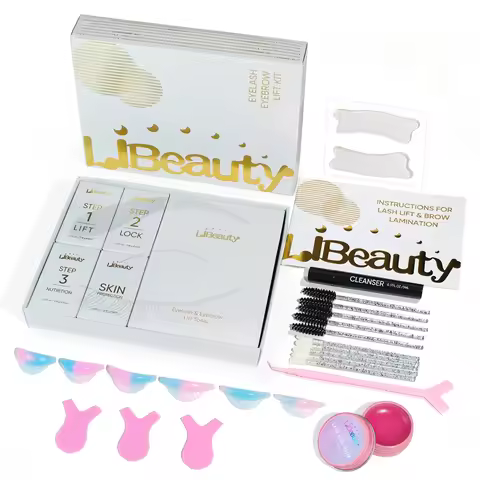 Libeauty Lash Lift Kit Korea Eyelash Lift Kit For Natural Curl Lasts Up to 4-6 Weeks Lash Perm Kit W