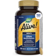 Nature's Way Alive Men’s Daily Ultra Potency Multivitamin Tablets, 150 ct