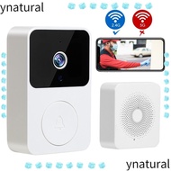 YNATURAL Wireless Doorbell, Safe Remote Monitoring Phone Video Door Bell, Fashion Security System Smart Visual Doorbell