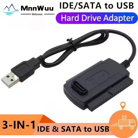 SATA to USB 3 IN 1 USB to SATA IDE Cable SATA IDE Adapter SATA IDE to USB Converter for 2.5 Inch SSD