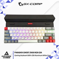 Paradox Gaming Ghost ZX68-GSA | 68% rgb Keyboard | Aluminum White Case