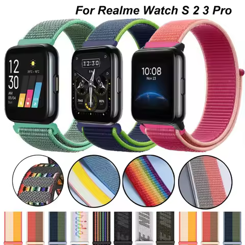 22mm Nylon Loop For Realme Watch 2 2 Pro Watchband Sport Replacement Bracelet Strap For Realme Watch