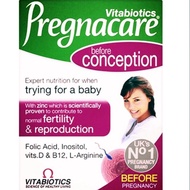 Vitabiotics Pregnacare Folic Acid Female Before Conception Pregnancy Fertility &amp; Reproduction Original U.K Product