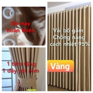 Cheap brocade canvas sun protection curtains