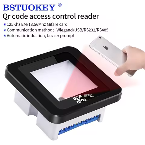 1D 2D QR Code Barcode Scanner RFID Reader USB RS232 for ID / IC Card & NFC Reader Access control Tur