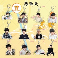 Keychain printed with Tran Dich Hang TF4 TF idol Family mica in acrylic decor lovely decoration-ZD