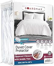 Guardmax Waterproof Duvet Cover - Jersey Fabric with Zipper Closure | Premium Quality, Bed Bug & All