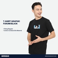 Erigo Graphic T-Shirt Fukumi Black - Unisex T-Shirt