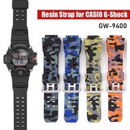 Camo Rubber Strap for Casio G-SHOCK GW-9400 Sport Waterproof Military Men TPU Replacement Wrist Band Watch Accessories Black