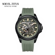 Solvil et Titus Quest Multi-Function Automatic Green Silicone Men Watch W06-03342-006