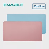 ENABLE 雙色皮革 大尺寸 辦公桌墊/滑鼠墊/餐墊(30x45cm)- 粉紅+淺藍