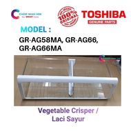 Vegetable Crisper For Toshiba Fridge , Refrigerator GR-AG58MA, GR-AG66MA, GR-A66M Fridge Drawer / La