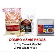COMBO ASAM PEDAS : Nasi Arab Yameni Mendhi by Arabian Kitchen (set 1kg Yameni Mendhi + Asam Pedas )