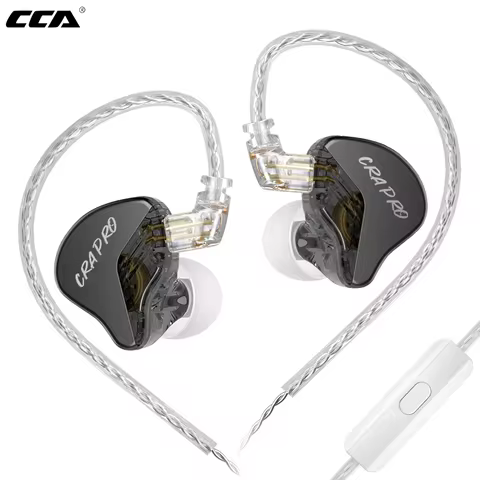 CCA CRA Pro HIFI Earphones DLC Diamond Diaphragm Dynamic Earbuds HiFi Stereo Replaceable Headphone C
