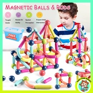 103pcs Magnetic Stick Balls Building Toy Blocks with Box Toddlers Kids Learning Education Magnets Mo