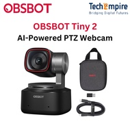 OBSBOT Tiny 2 / Tiny2 Webcam 4K Voice Control PTZ AI Tracking & Auto Focus Gesture Control Web Camer