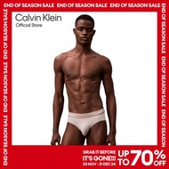 CALVIN KLEIN กางเกงในชาย Tonal Logo Micro ทรง Hip Brief รุ่น NB4054 OQ9 - สี Light Ash