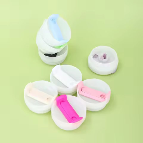 14oz Car Cup with Macaron Sealed Leak-Proof Lid, Plastic Straw & Silicone Rotating Cover