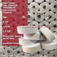 kain keras Manset Klep interlining semprot lem potongan