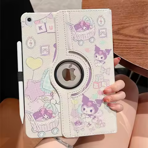 Kawaii Kuromi IPad Protective Case Anime Cinnamoroll My Melody for Air3/4/5th Generation IPad6/10th 