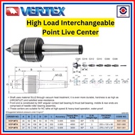 VERTEX TAIWAN VPC-MT4 MT5 High Load Interchangeable point Live center Lathe high speed