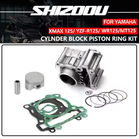 52mm Motorcycle Cylinder Piston Kit For Yamaha XMAX 125 VP 125 X City 125 yzfr125 YZF R125 2008 MT 1