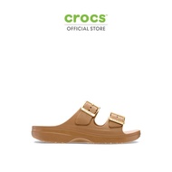 CROCS รองเท้าแตะผู้หญิง SATURDAY SANDAL METALLIC BUCKLE รุ่น 213316-2EY - SEPIA