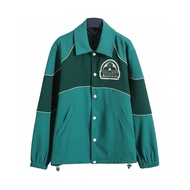 Bai Jingting Retro Green Embroidered Badge Jacket - Light Luxury Daily Commuter Wear