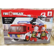 Fire Fighter Fire Engine Fire Station Lego Blocks  Big Box！