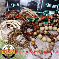 Tasbih Pelbagai Teras kayu dan Gelang Teras Kayu Campur / 17-20 Jenis Teras Kayu