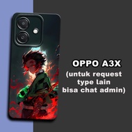 CC12/ Flexible rubber softcase for Oppo A3X/ demon slayer anime character Motif/ Oppo A3X case/ Oppo