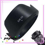 POPULAR Lens Hood, EW-53 49mm ABS Anti-Glare Cover, Practical Black Camera Lens Sunshade for  EOS M1