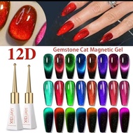 XEIJAYI 12D Cat Eyes UV Nail gel,one piece 10ml Glitter 12D nail Polish