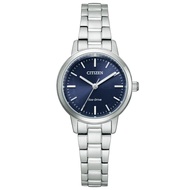 CITIZEN EM0930-58L ECO-DRIVE SOLAR BLUE DIAL STAINLESS STEEL WOMEN'S WATCH