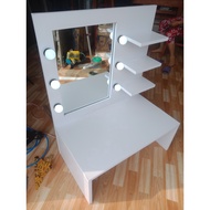 Flat dressing table with LED lights 60x100x40cm