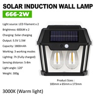 Solar Wall Light Motion Sensor Outdoor Lighting Automatic Warm LED Night Light Solar Lamp Garden Dow