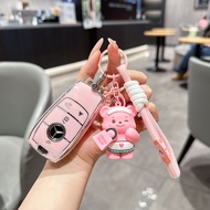 4 Buttons Tpu Car Key Case Cover for Mercedes Benz CLA 250 CLS 53 450 600 580 C-Class Sedan C63S E53