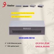 XikeStorLight management switch 5 ports 2.5G+1 port 10G supports port aggregation vlan division supp
