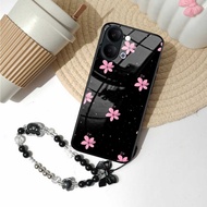 GANTUNGAN Latest Glossy Glass Softcase + Vivo Y05 Strap [SCK15] Vivo Y05 Case - Vivo Y05 Casing - Vi